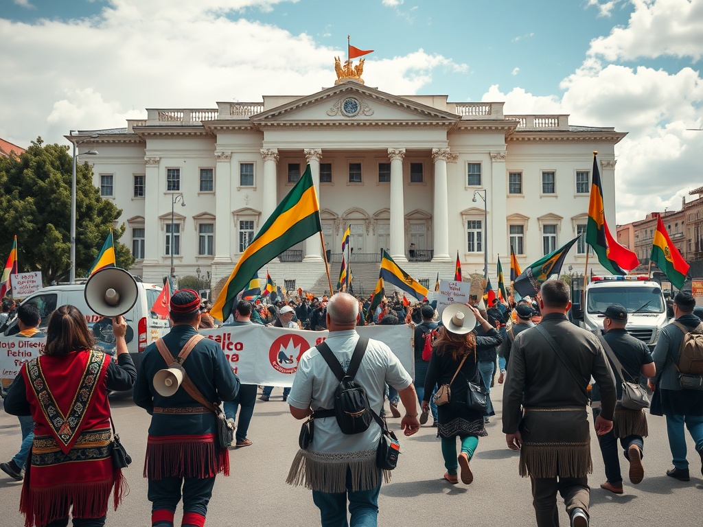 Proteste in Bolivien eskalieren: Regierung beschuldigt flüchtigen Ex-Präsidenten