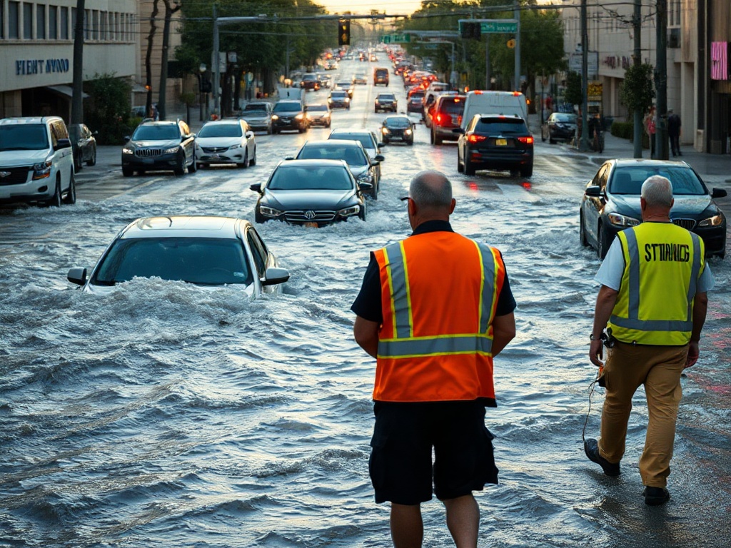 Wasserrohrbruch überflutet Straßen in West Hollywood